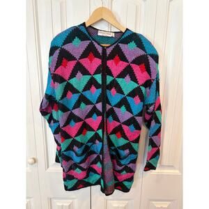 French Rags Multi‎ Color Cardigan Size 3